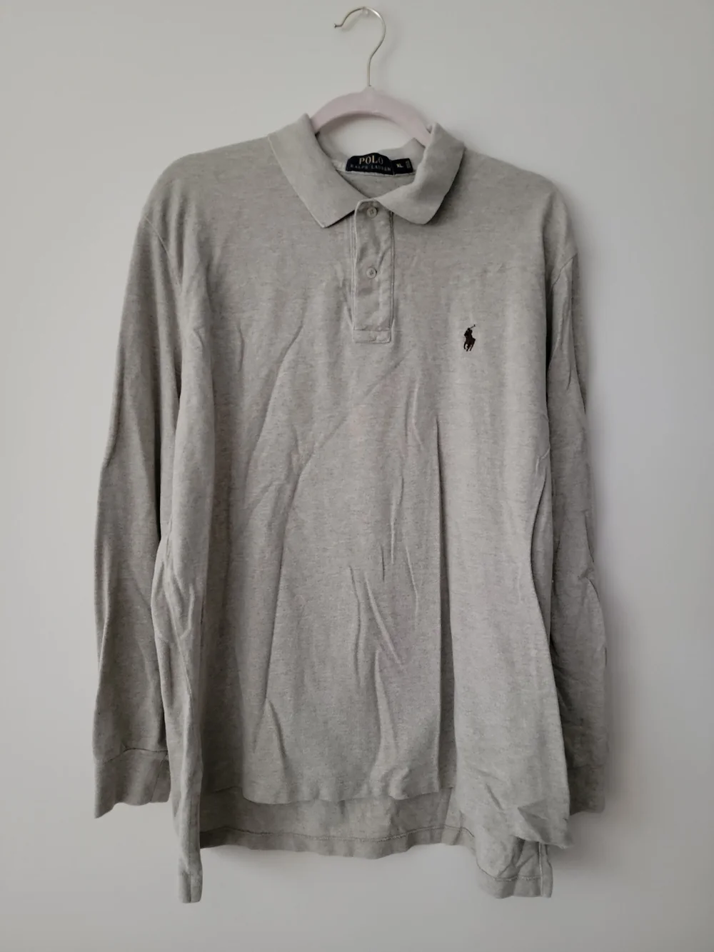 Polo Ralph Lauren Long Sleeve Shirt Light Brown Pony Mens Size XL EUC